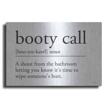 Luxe Metal Art 'Booty Call' by Lettered & Lined, Metal Wall Art