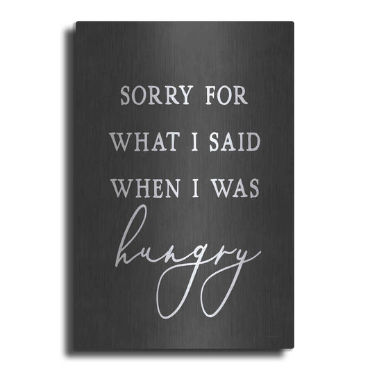Luxe Metal Art 'I Was Hungry' by Lettered & Lined, Metal Wall Art