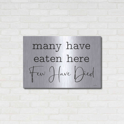 Luxe Metal Art 'Few Have Died' by Lettered & Lined, Metal Wall Art,36x24