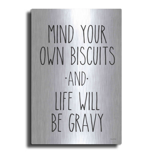 Luxe Metal Art 'Biscuits and Gravy' by Lettered & Lined, Metal Wall Art
