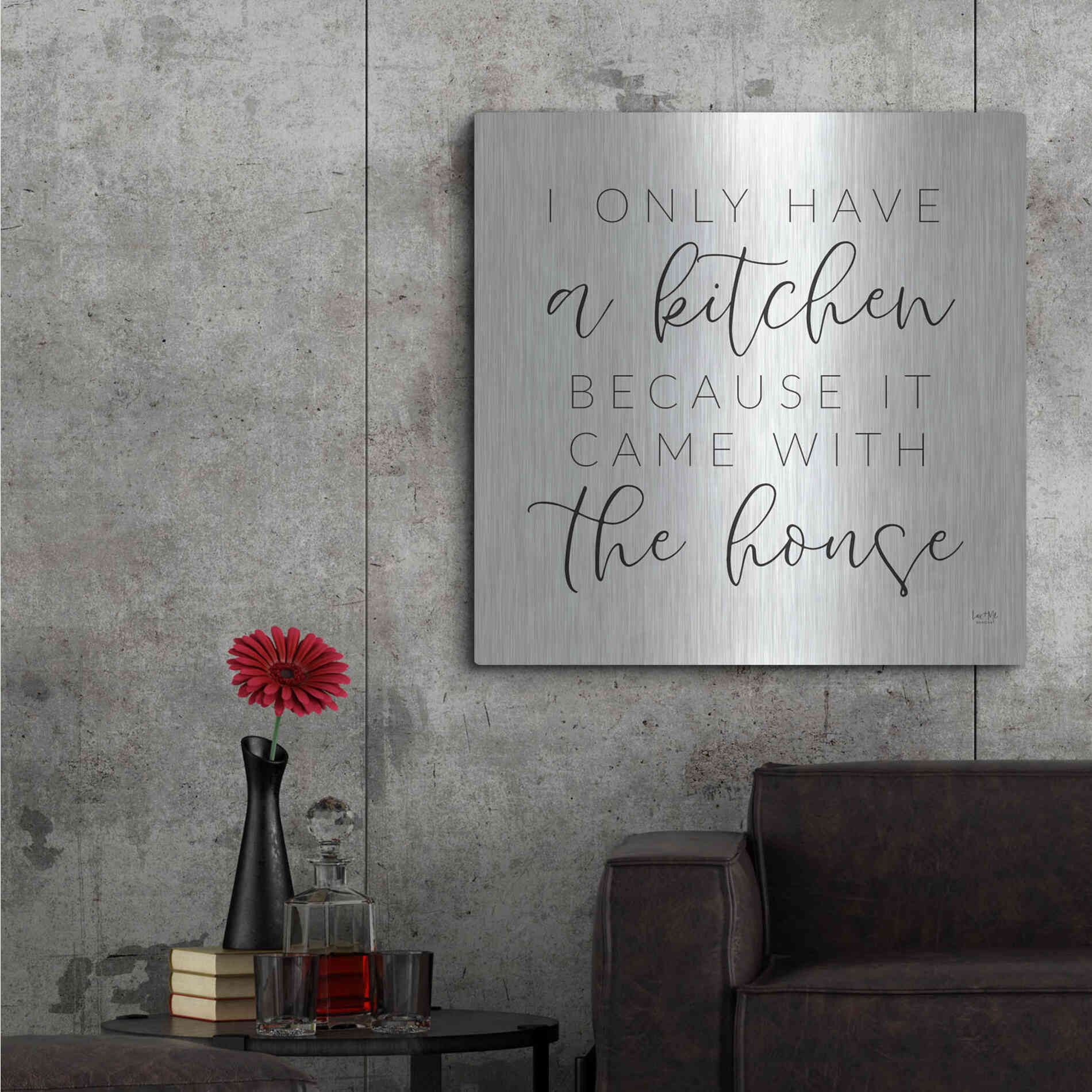 Luxe Metal Art 'A Kitchen' by Lux + Me Designs, Metal Wall Art,36x36