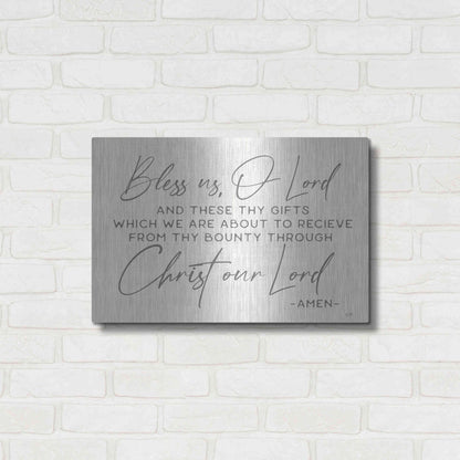 Luxe Metal Art 'Bless Us' by Lux + Me Designs, Metal Wall Art,24x16