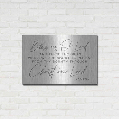Luxe Metal Art 'Bless Us' by Lux + Me Designs, Metal Wall Art,36x24