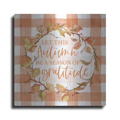 Luxe Metal Art 'Season of Gratitude Autumn' by Lux + Me Designs, Metal Wall Art