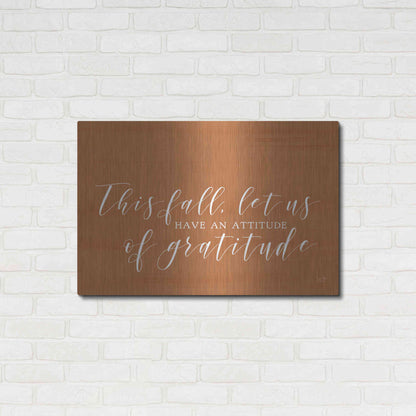 Luxe Metal Art 'Attitude of Gratitude' by Lux + Me Designs, Metal Wall Art,36x24