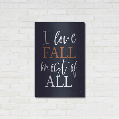 Luxe Metal Art 'I Love Fall' by Lux + Me Designs, Metal Wall Art,24x36