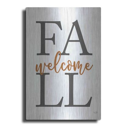 Luxe Metal Art 'Welcome Fall' by Lux + Me Designs, Metal Wall Art