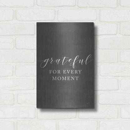 Luxe Metal Art 'Grateful for Every Moment' by Lux + Me Designs, Metal Wall Art,12x16