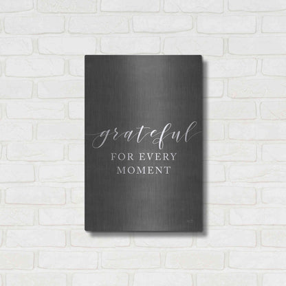Luxe Metal Art 'Grateful for Every Moment' by Lux + Me Designs, Metal Wall Art,16x24