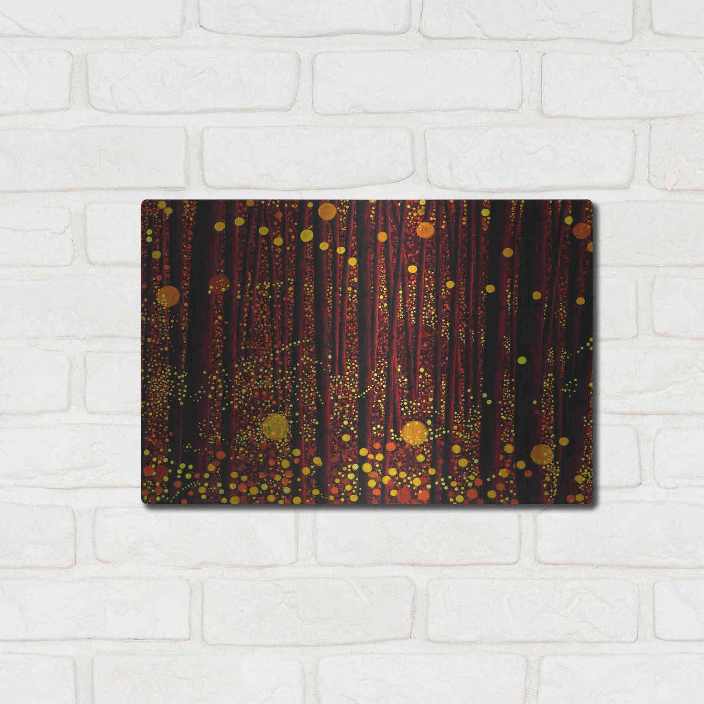 Luxe Metal Art 'Glow' by DB Waterman, Metal Wall Art,16x12