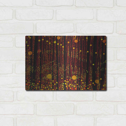 Luxe Metal Art 'Glow' by DB Waterman, Metal Wall Art,16x12