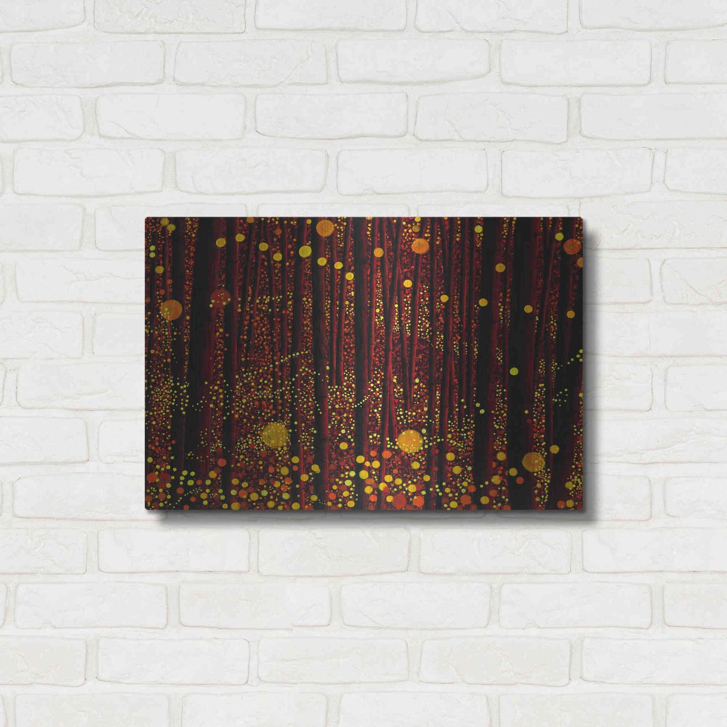 Luxe Metal Art 'Glow' by DB Waterman, Metal Wall Art,24x16