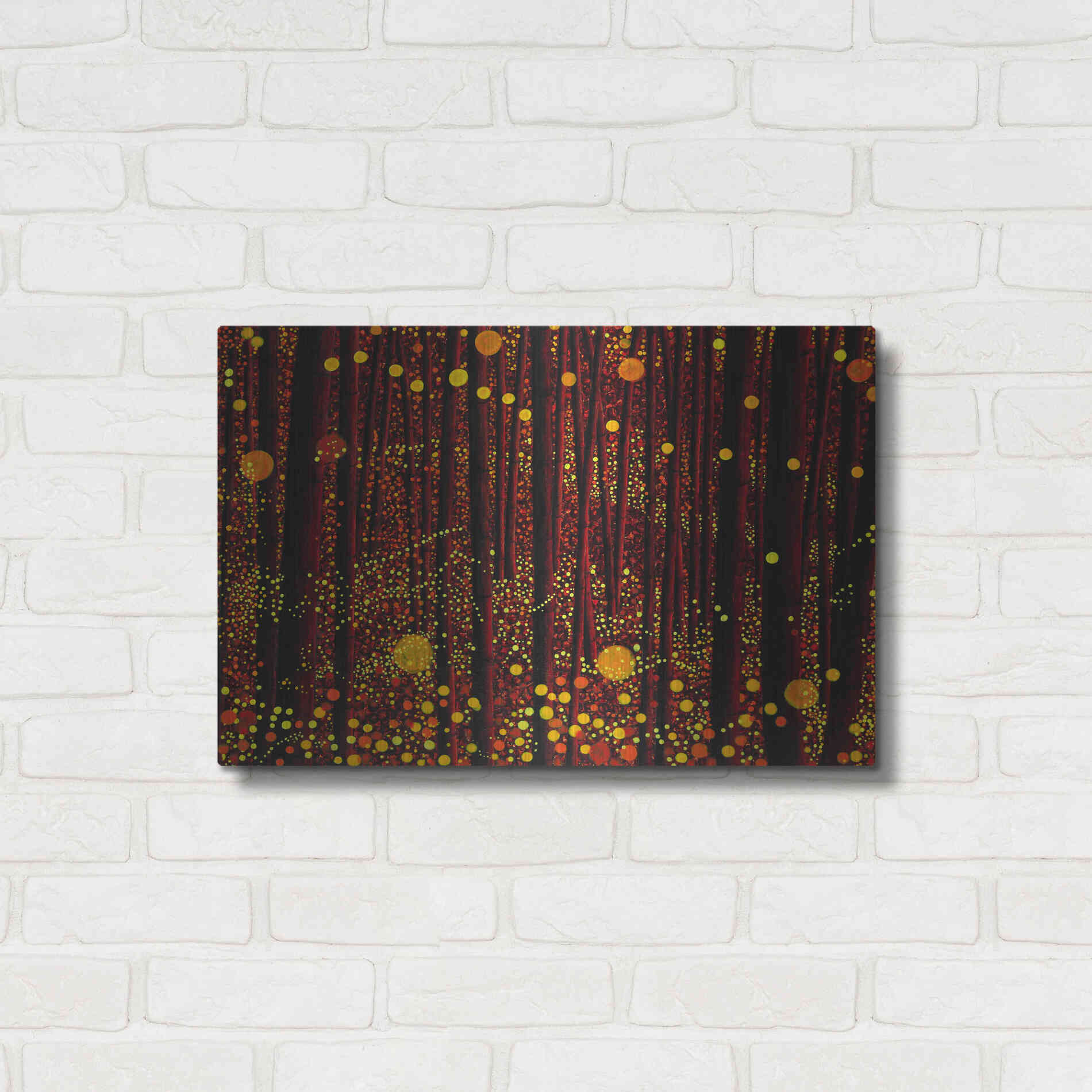 Luxe Metal Art 'Glow' by DB Waterman, Metal Wall Art,24x16