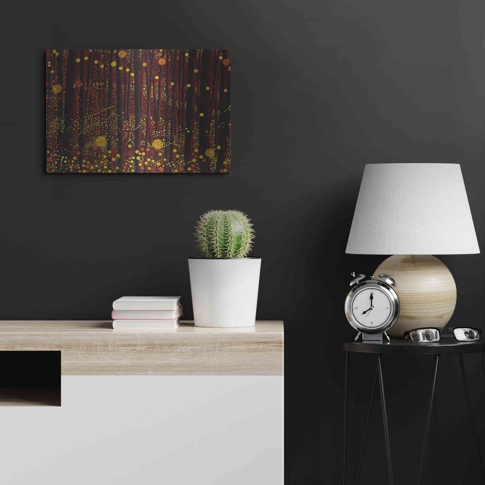 Luxe Metal Art 'Glow' by DB Waterman, Metal Wall Art,24x16