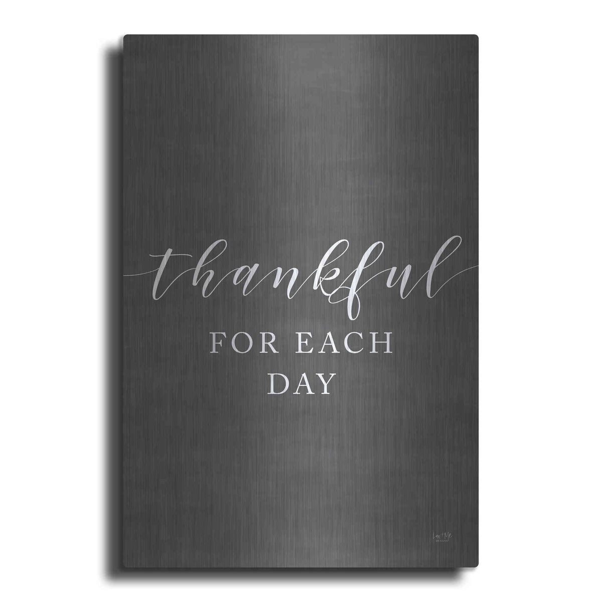 Luxe Metal Art 'Thankful for Each Day' by Lux + Me Designs, Metal Wall Art