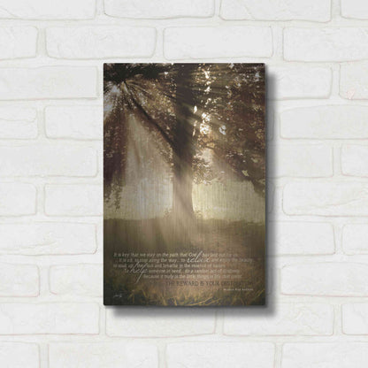 Luxe Metal Art 'Stay on the Path' by Marla Rae, Metal Wall Art,12x16