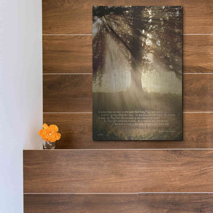 Luxe Metal Art 'Stay on the Path' by Marla Rae, Metal Wall Art,12x16