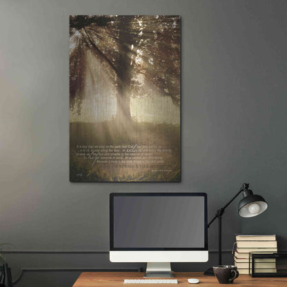 Luxe Metal Art 'Stay on the Path' by Marla Rae, Metal Wall Art,24x36