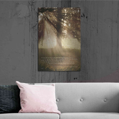 Luxe Metal Art 'Stay on the Path' by Marla Rae, Metal Wall Art,24x36
