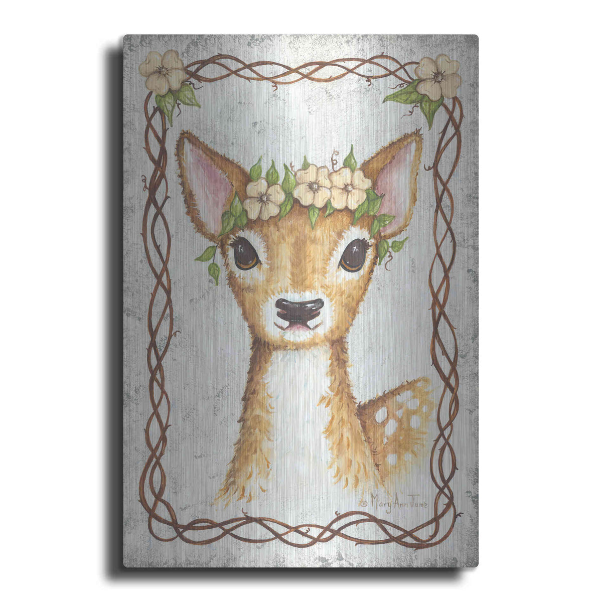 Luxe Metal Art 'Deer' by Mary Ann June, Metal Wall Art