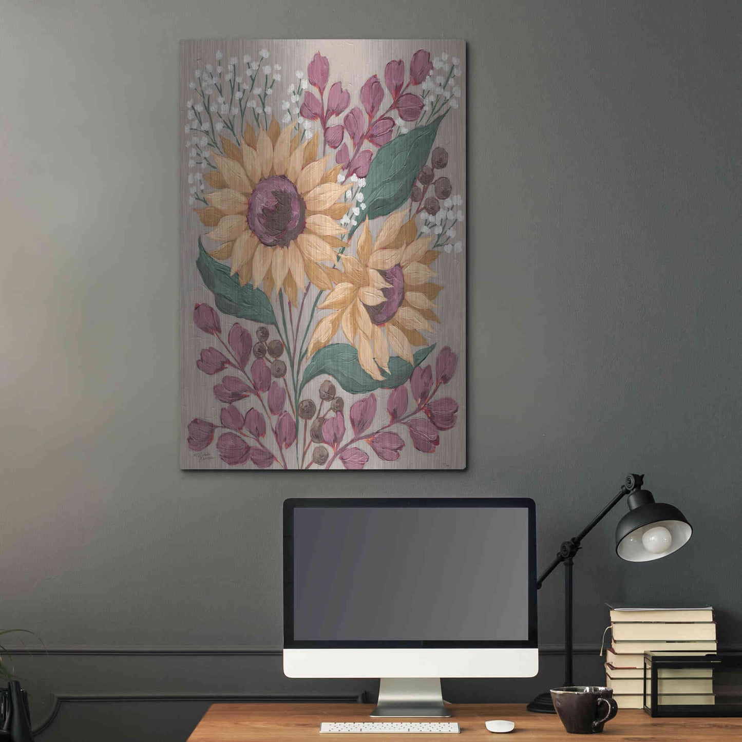 Luxe Metal Art 'Sunny Faces' by Michele Norman, Metal Wall Art,24x36