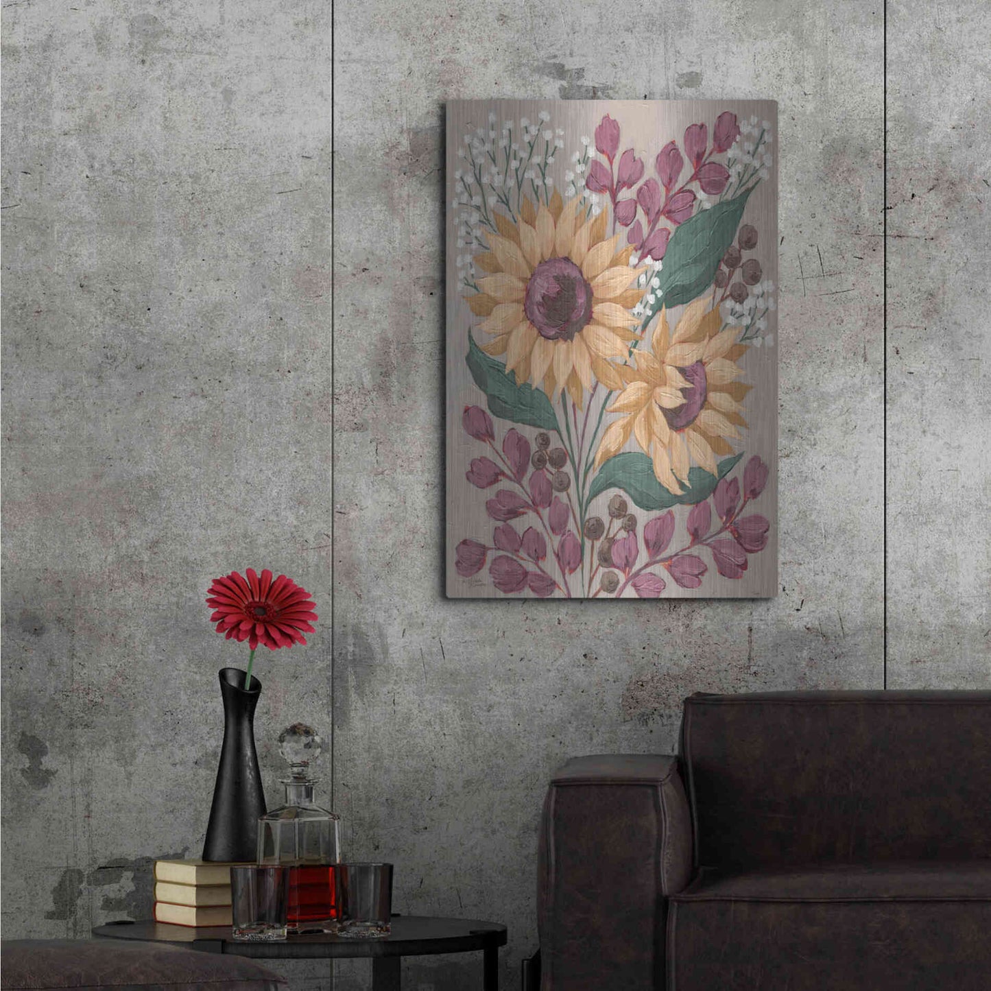 Luxe Metal Art 'Sunny Faces' by Michele Norman, Metal Wall Art,24x36