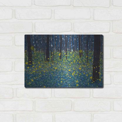 Luxe Metal Art 'Luminous' by DB Waterman, Metal Wall Art,16x12