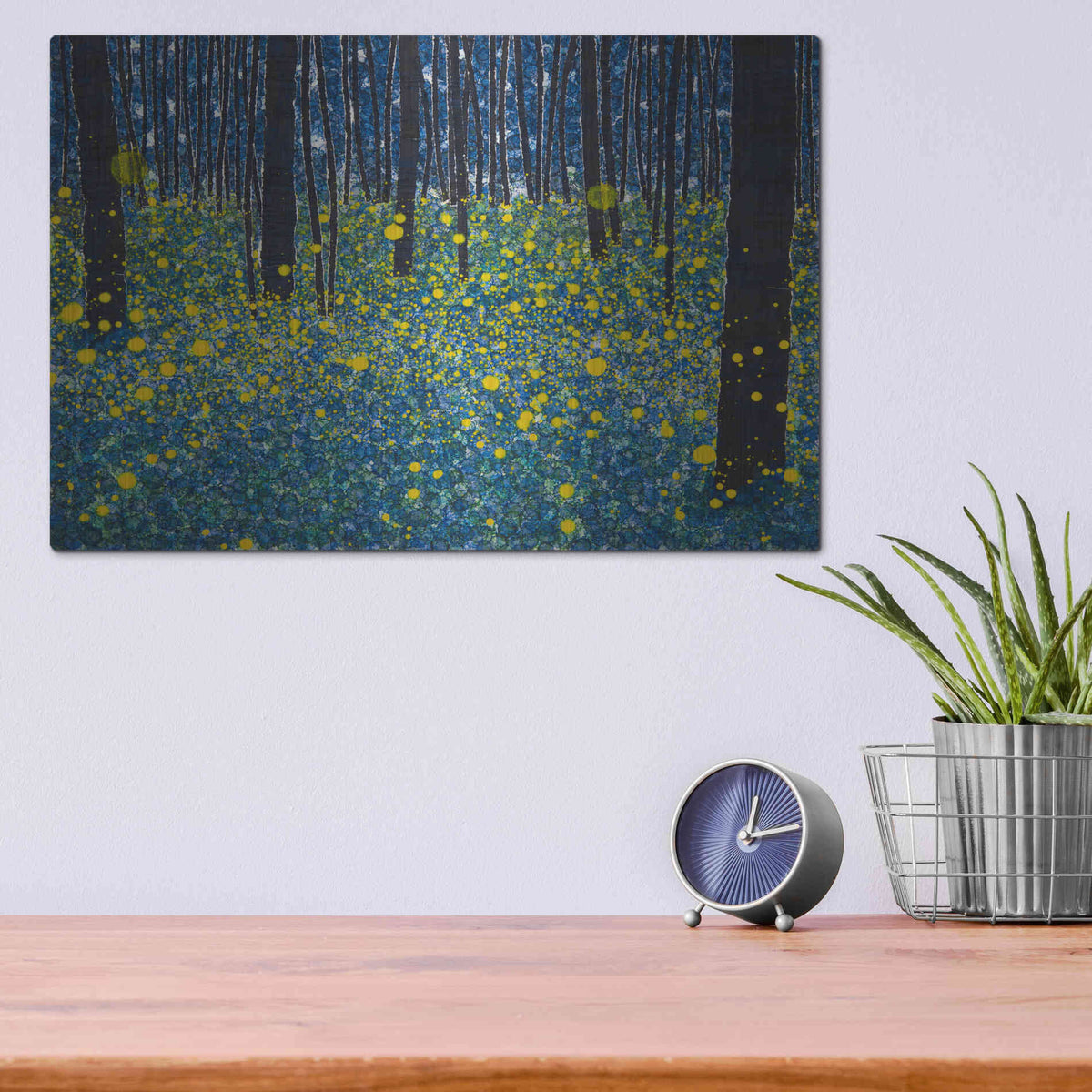 Luxe Metal Art 'Luminous' by DB Waterman, Metal Wall Art,16x12