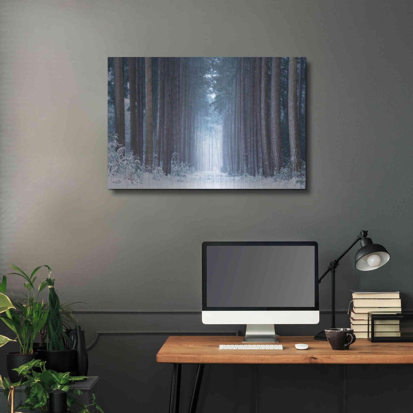 Luxe Metal Art 'Polar Winter' by Martin Podt, Metal Wall Art,36x24