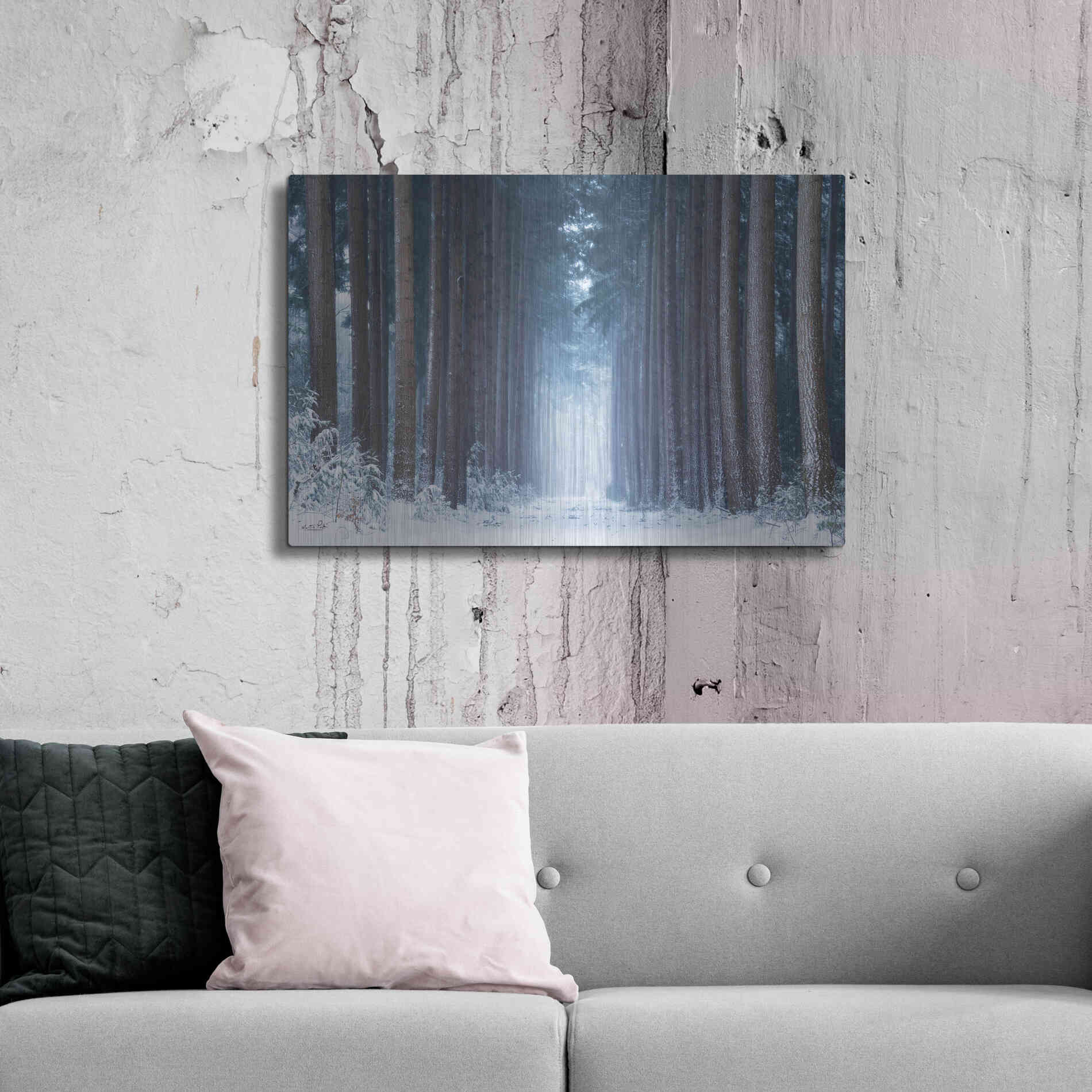 Luxe Metal Art 'Polar Winter' by Martin Podt, Metal Wall Art,36x24