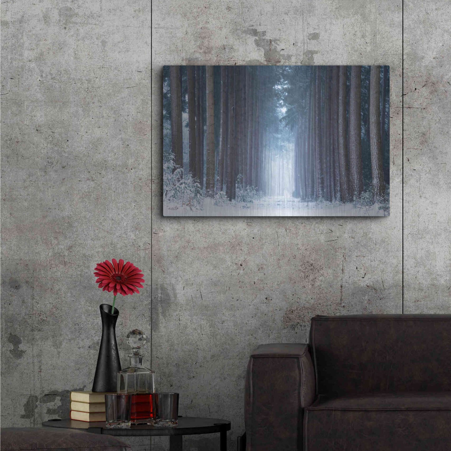 Luxe Metal Art 'Polar Winter' by Martin Podt, Metal Wall Art,36x24