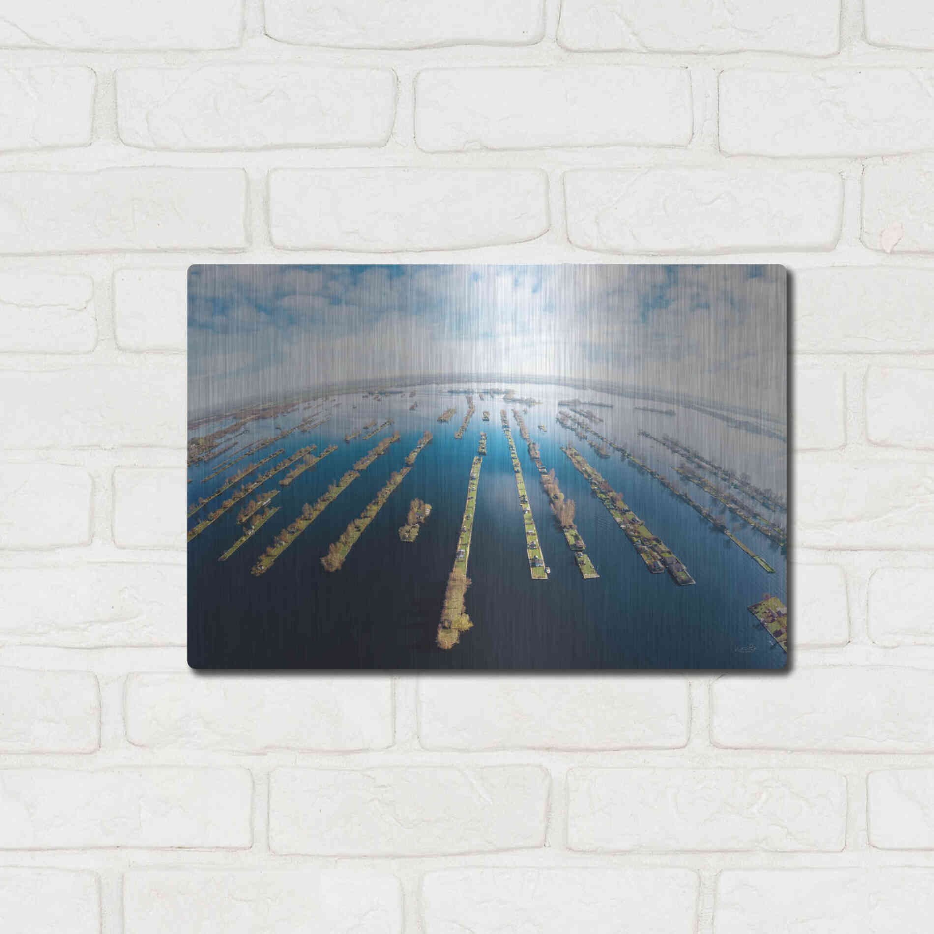 Luxe Metal Art 'Water World' by Martin Podt, Metal Wall Art,16x12