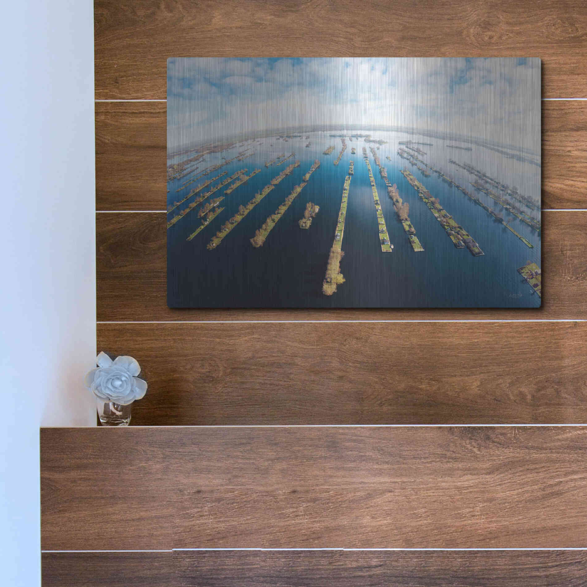 Luxe Metal Art 'Water World' by Martin Podt, Metal Wall Art,16x12