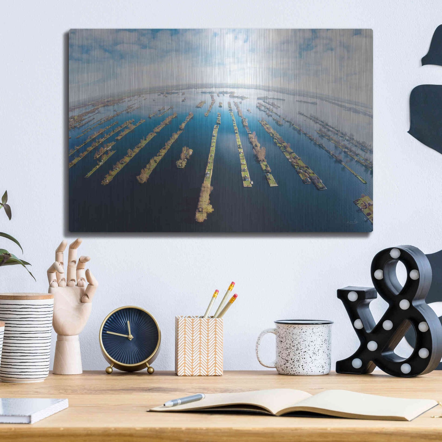 Luxe Metal Art 'Water World' by Martin Podt, Metal Wall Art,16x12