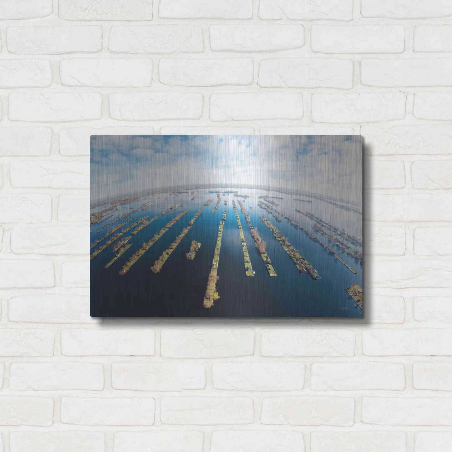 Luxe Metal Art 'Water World' by Martin Podt, Metal Wall Art,24x16