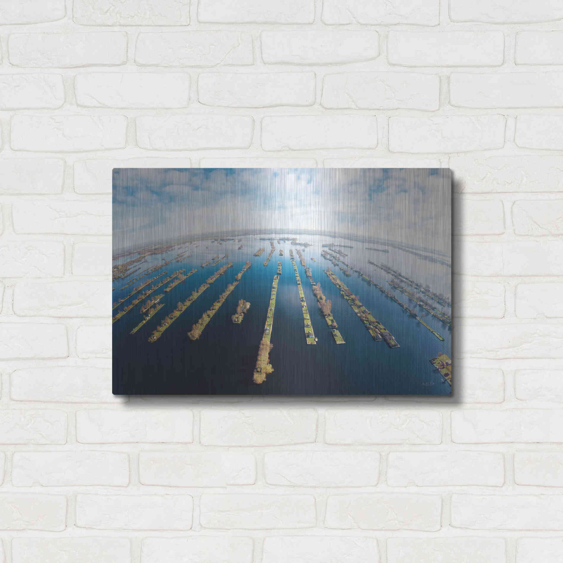 Luxe Metal Art 'Water World' by Martin Podt, Metal Wall Art,24x16