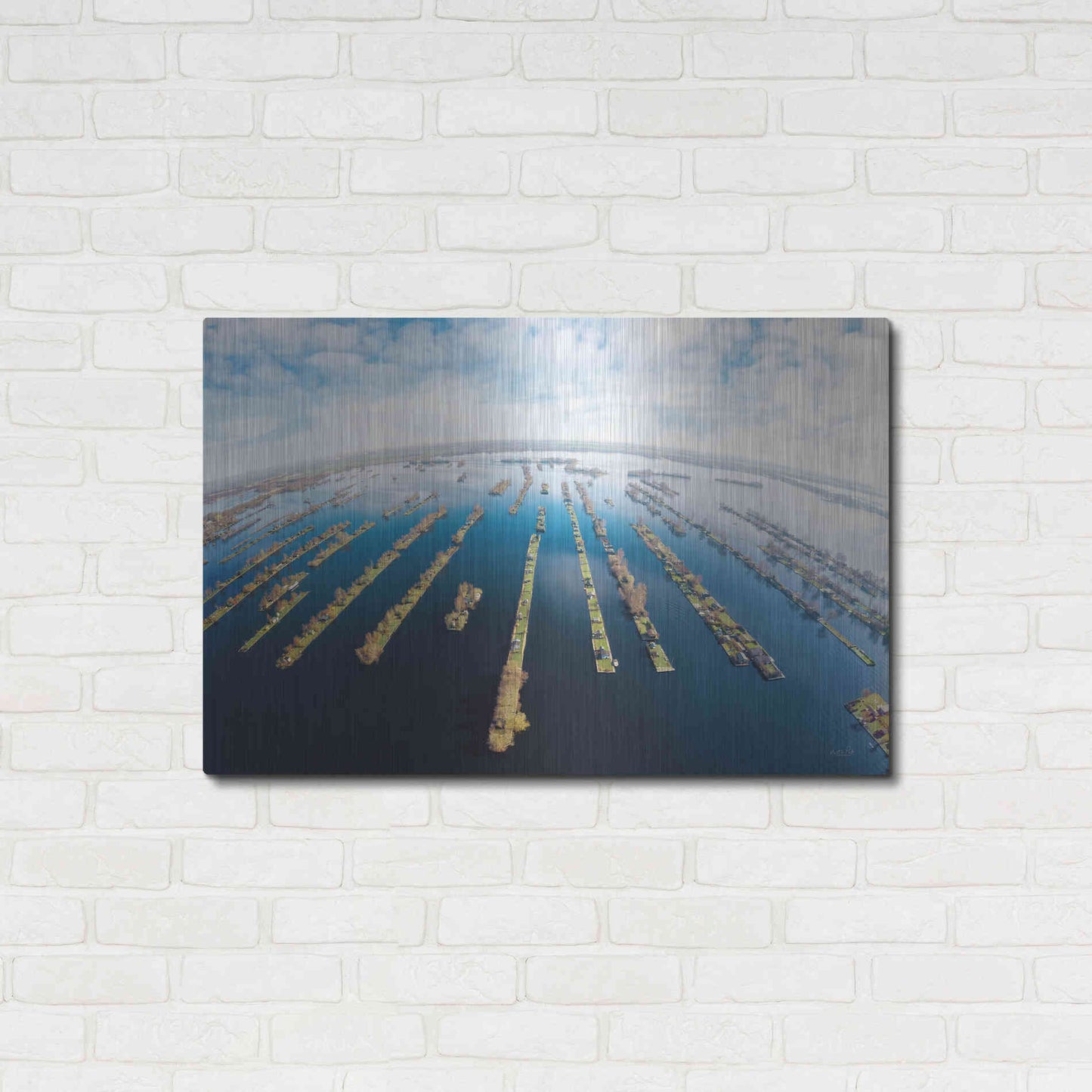 Luxe Metal Art 'Water World' by Martin Podt, Metal Wall Art,36x24