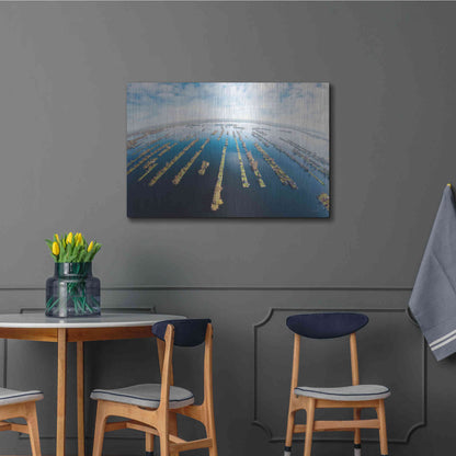 Luxe Metal Art 'Water World' by Martin Podt, Metal Wall Art,36x24