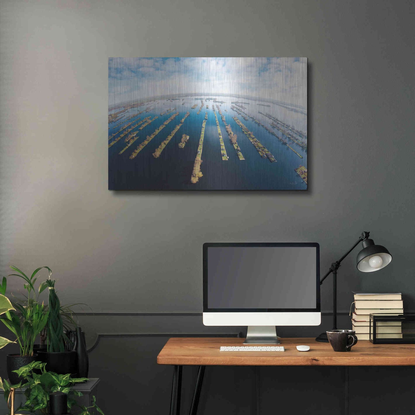 Luxe Metal Art 'Water World' by Martin Podt, Metal Wall Art,36x24