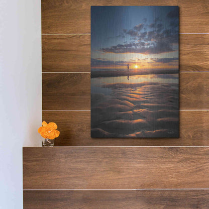 Luxe Metal Art 'Peaceful Sunset' by Martin Podt, Metal Wall Art,12x16