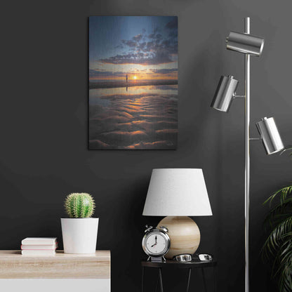 Luxe Metal Art 'Peaceful Sunset' by Martin Podt, Metal Wall Art,16x24