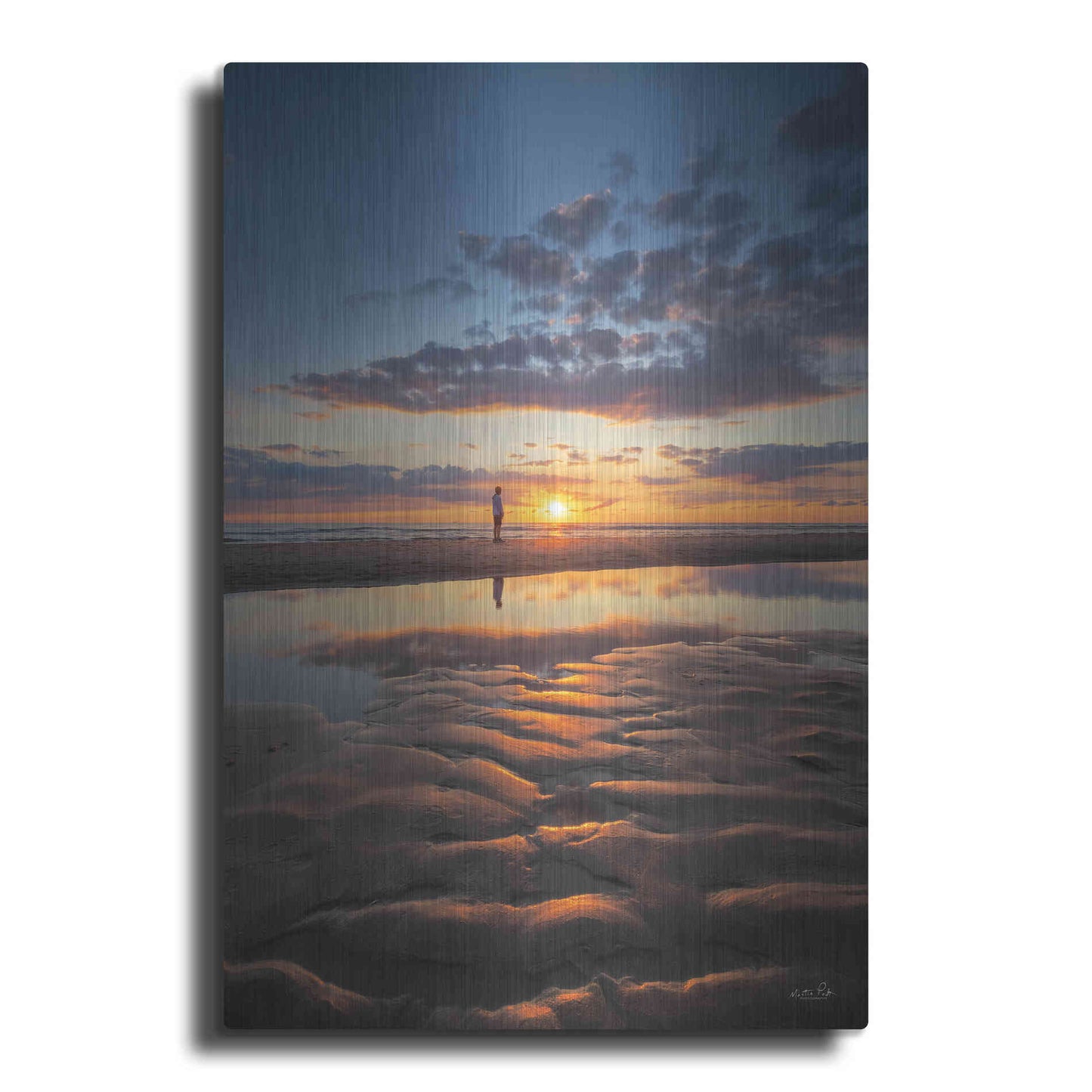 Luxe Metal Art 'Peaceful Sunset' by Martin Podt, Metal Wall Art