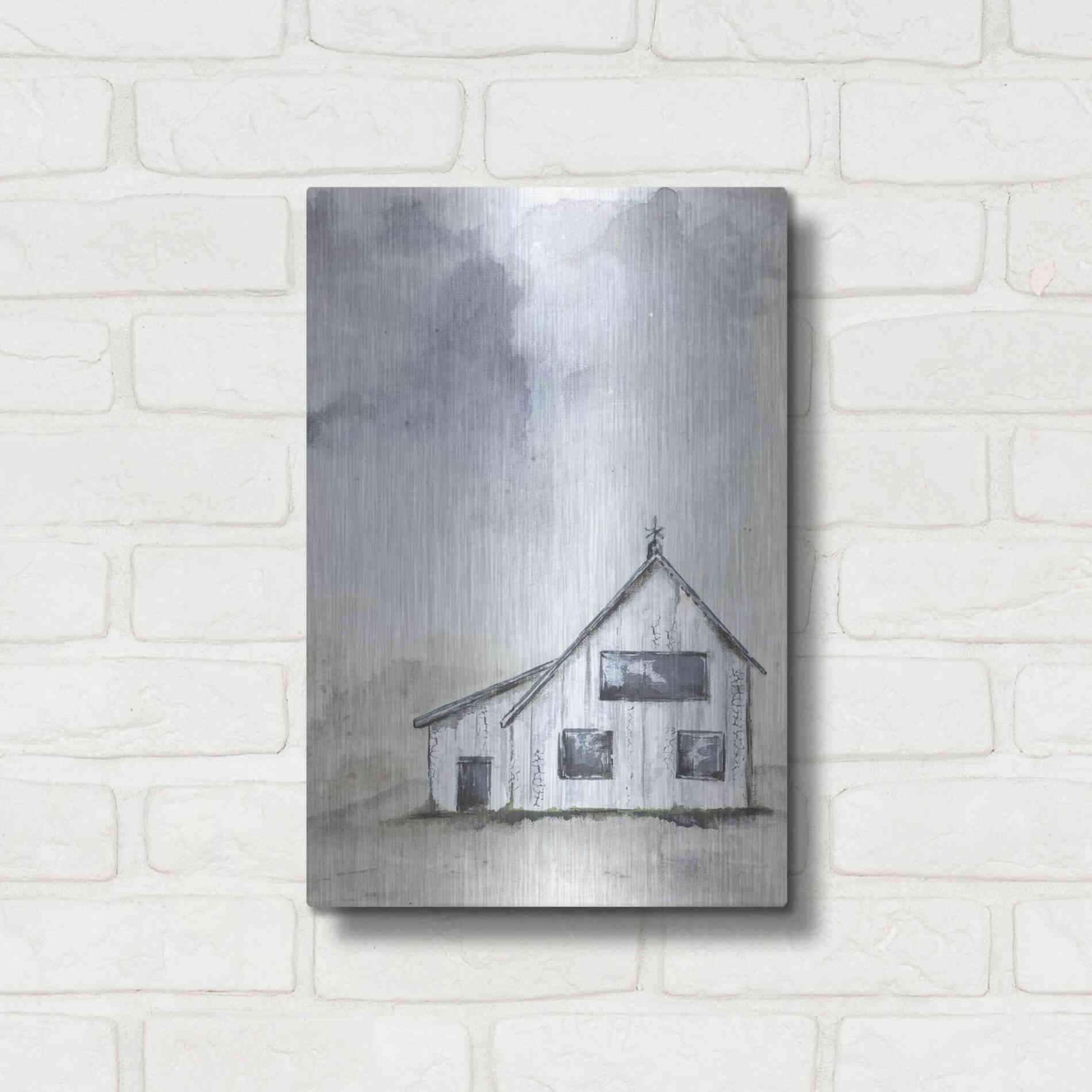 Luxe Metal Art 'Haven Mini Prairie' by Julie Norkus, Metal Wall Art,12x16