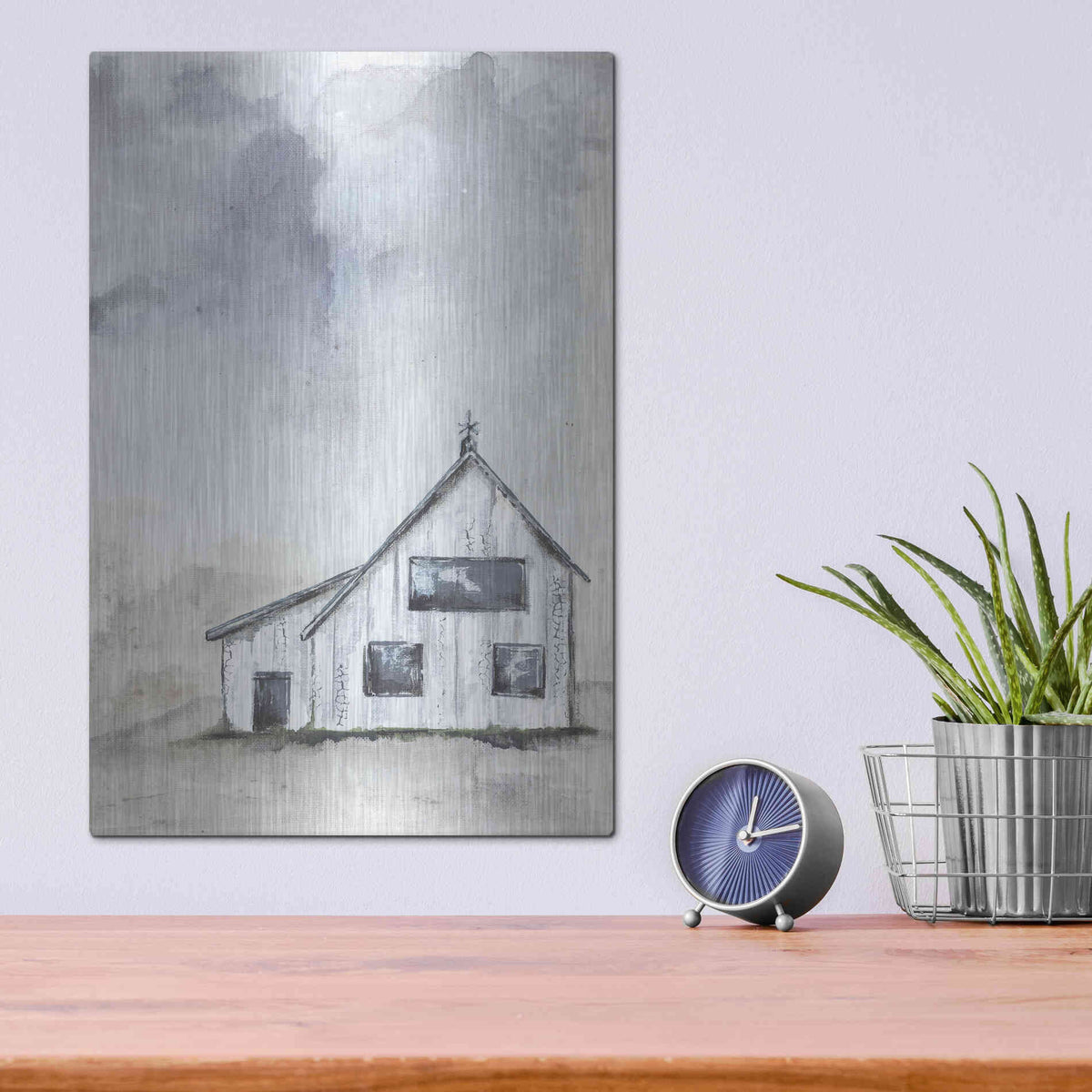 Luxe Metal Art 'Haven Mini Prairie' by Julie Norkus, Metal Wall Art,12x16
