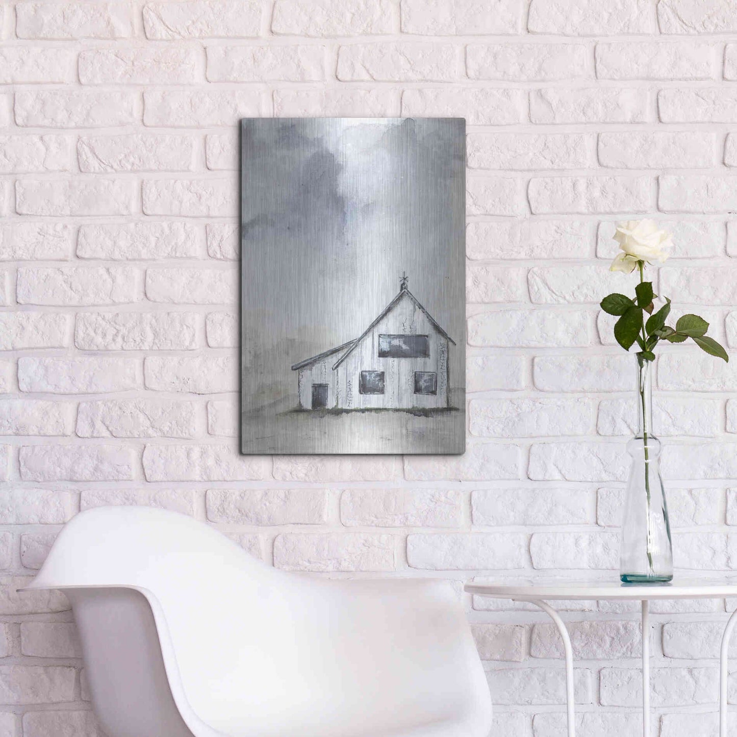 Luxe Metal Art 'Haven Mini Prairie' by Julie Norkus, Metal Wall Art,16x24