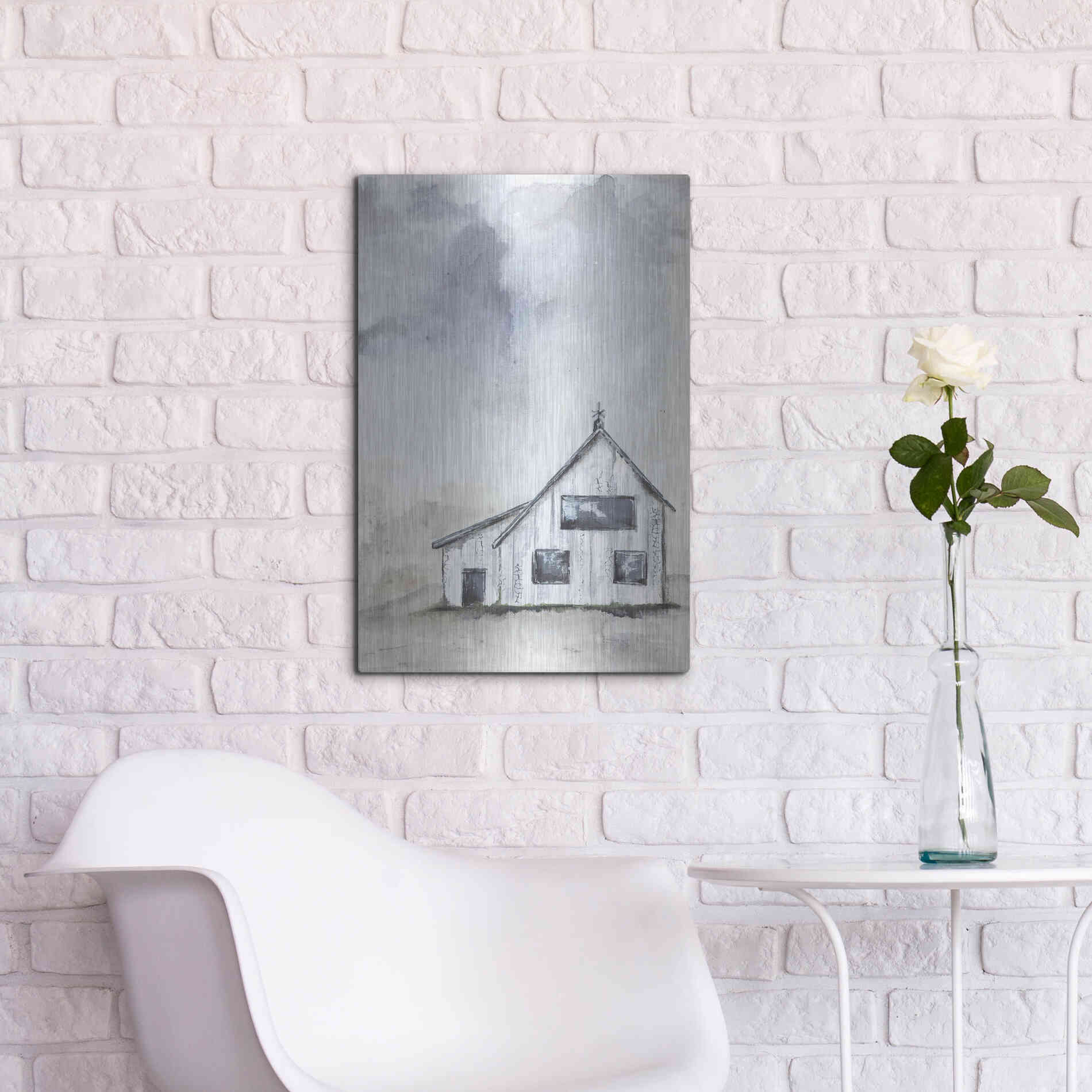 Luxe Metal Art 'Haven Mini Prairie' by Julie Norkus, Metal Wall Art,16x24