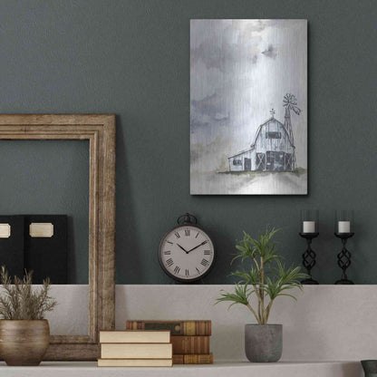 Luxe Metal Art 'Haven Mini Barn' by Julie Norkus, Metal Wall Art,12x16