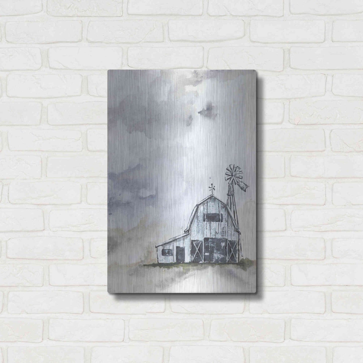 Luxe Metal Art 'Haven Mini Barn' by Julie Norkus, Metal Wall Art,16x24