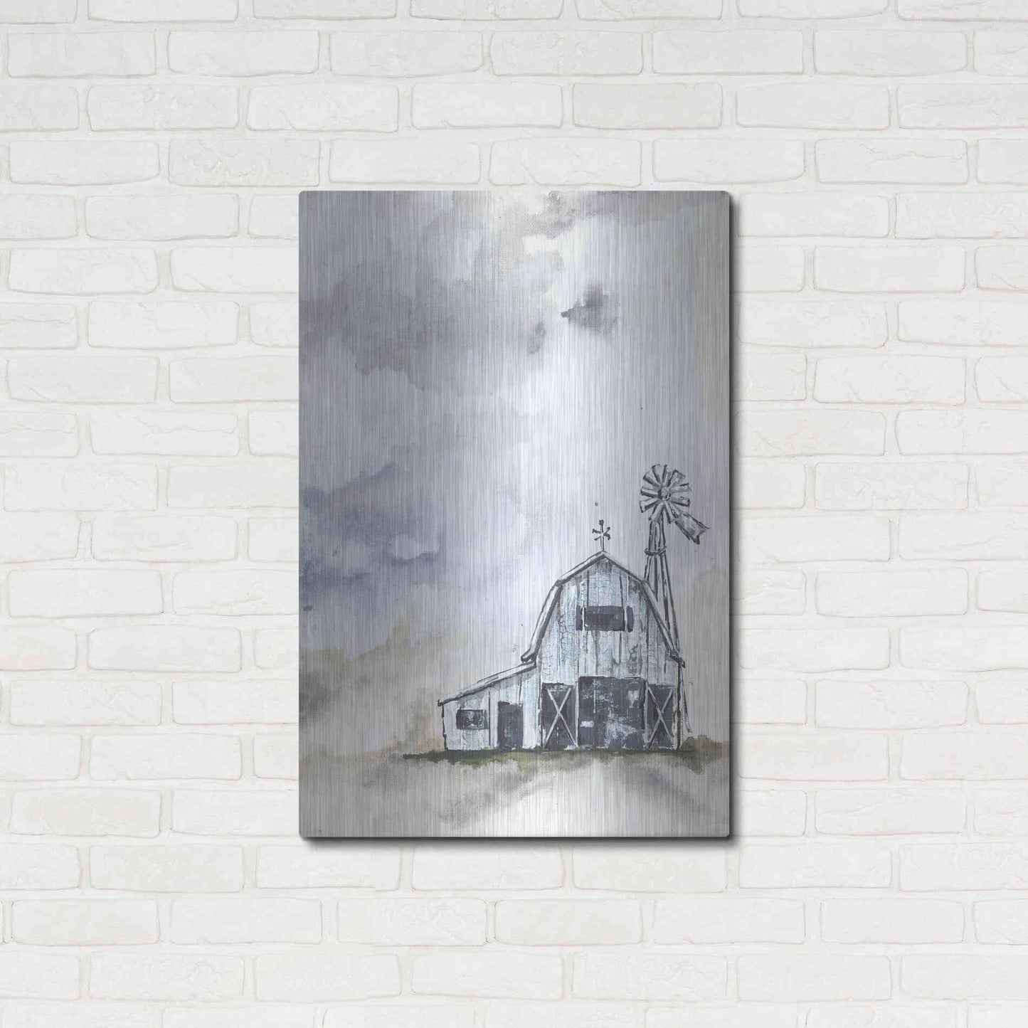 Luxe Metal Art 'Haven Mini Barn' by Julie Norkus, Metal Wall Art,24x36