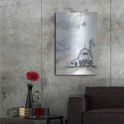 Luxe Metal Art 'Haven Mini Barn' by Julie Norkus, Metal Wall Art,24x36